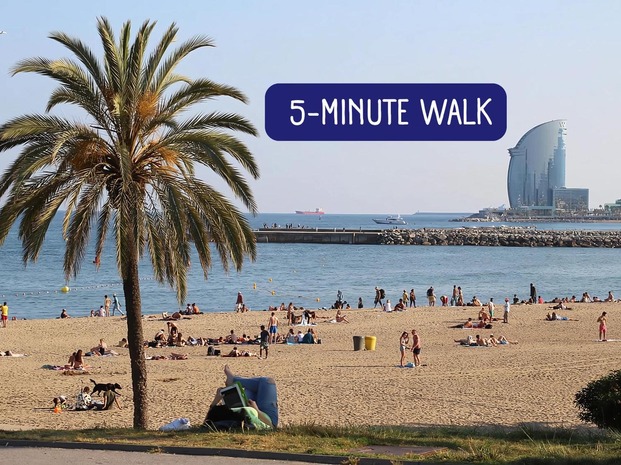 Taulat Loft L Poblenou Beach L Self Check In L Terrace Penthouse Barcelona Buitenkant foto